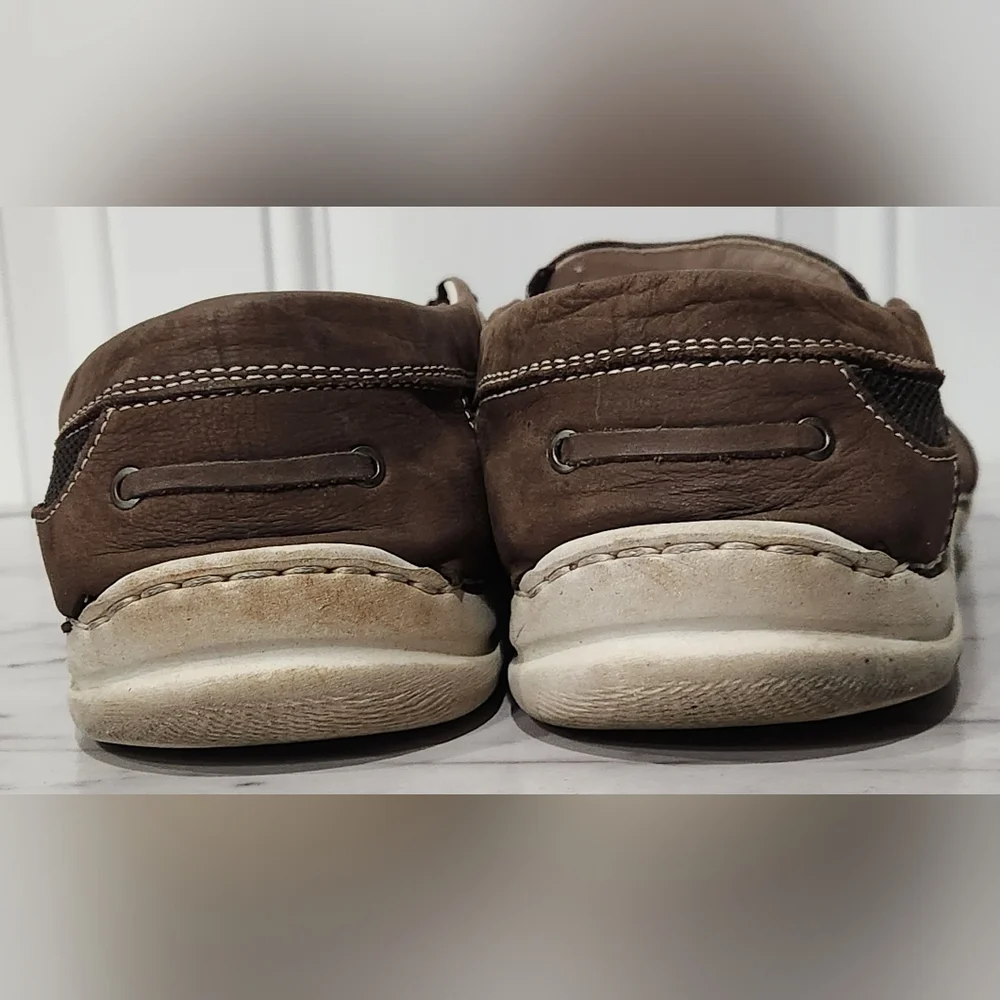 Joesef Seibel brown leather slip on loafers men's size Euro 45 / US 12